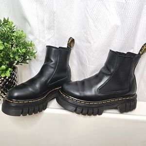 ⚠️SCUFFED-AUDRICK NAPPA LEATHER PLATFORM CHELSEA BOOTS